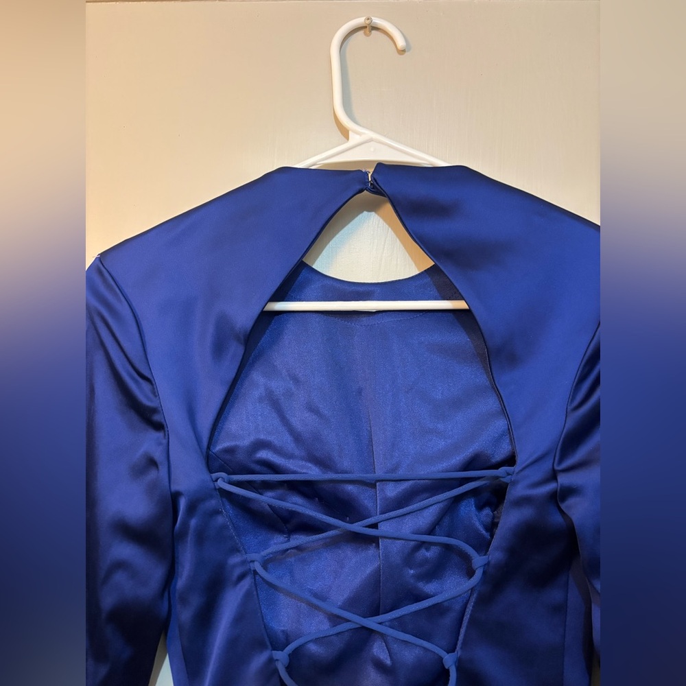 Sherri Hill Royal Blue Cocktail Dress - Picture 8 of 14